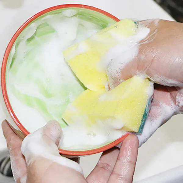 Dishwashing Reusable Kitchen Sponge Useful Accessories Cleaning Supplies Home Tools And Gadgets For Washing Tableware Scrubber - Image 6
