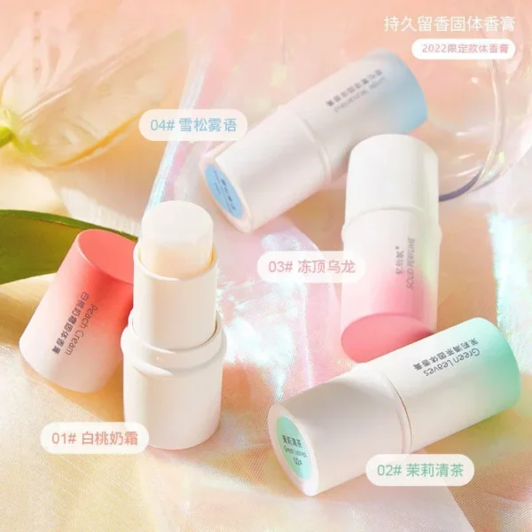 Fruit Flavor Woman's Perfumes Stick Deodorants Body Aroma Long-lasting Fragrances Ointment Portable and Easy To Use Solid Balm - Image 4