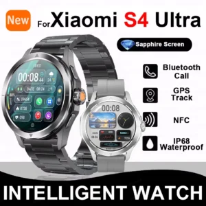 Xiaomi S4 Ultra Outdoor Sports Smartwatch – AMOLED Screen, NFC, GPS Compass, Heart Rate, Waterproof, Bluetooth Call