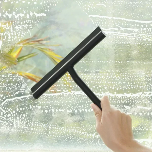 Shower Squeegee Window Glass Wiper Silicone Scraper Cleaner Brush Long Handle Bathroom Mirror Wiper Scraper Cleaning Accessories - Image 3