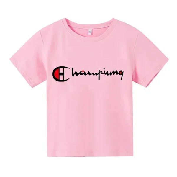 Summer Cotton T-shirt for Boys and Girls Short Sleeves 3-14 Year Old Children's Fashion Casual Printed Clothing Kid T Shirt Tops - Image 2