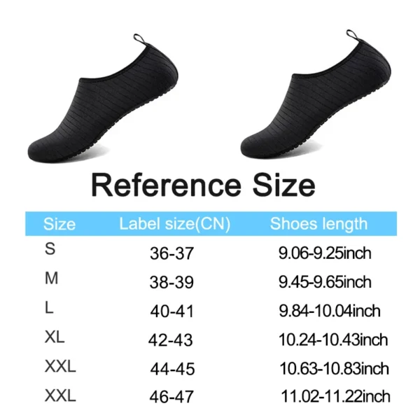 1Pair Quick Drying Water Shoes Non-Slip Breathable Summer Aqua Beach Sandal Flat Shoe Seaside Slipper For Men Women Creek Shoes - Image 2