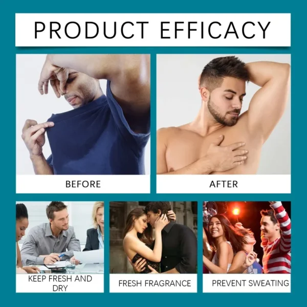 Male Fragrance Stick Relieve Under Arm Odor Natural Fragrance Daily Portable Armpit Long Lasting Refreshing Protection Stick - Image 5