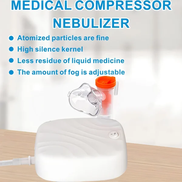Medical Air Compressor Nebulizer Machine Nebulizador Household Adult Child Health Monitors Quiet Atomized Humidifier EU Plug - Image 3