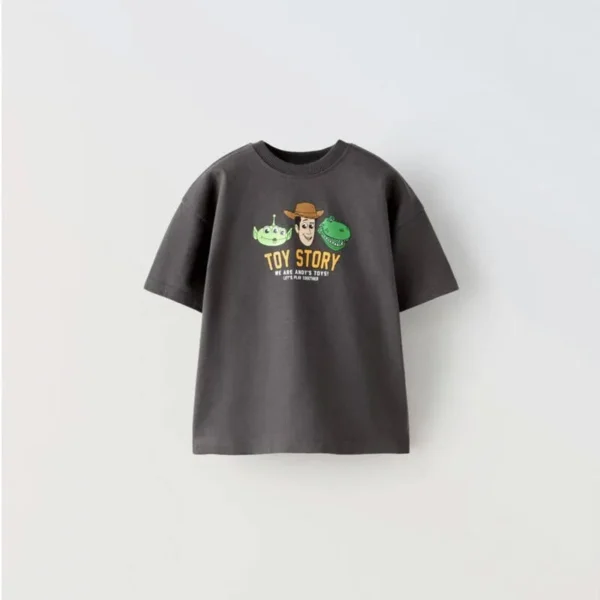 Boys Trendy Clothes Cartoon Print Short Sleeve Outfits New Design Tees Kids Summer Costume Cute Short Sleeve Round Neck TShirt - Image 5