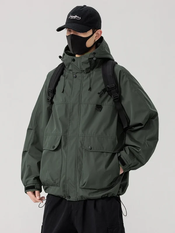 Spring Men's Jacket Hooded Windbreakers 8XL 7XL 6XL Plus Size Korean Fashion Loose Coat Windproof Casual Jackets For Men