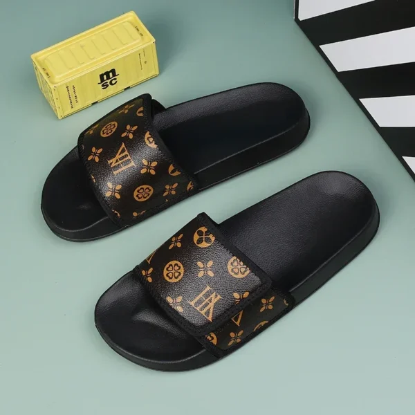 Men's Genuine Leather Sandals Comfortable Man Sandal House Slippers Man Summer Shoes Sale Genuine Mens Slipper Flip Flop Slides - Image 3