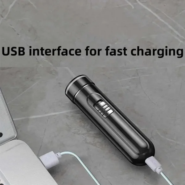 Compact & Convenient Electric Razor for Men - USB Rechargeable, Wet & Dry, Easy One-Button Use - Perfect for Home, Car & Travel! - Image 4