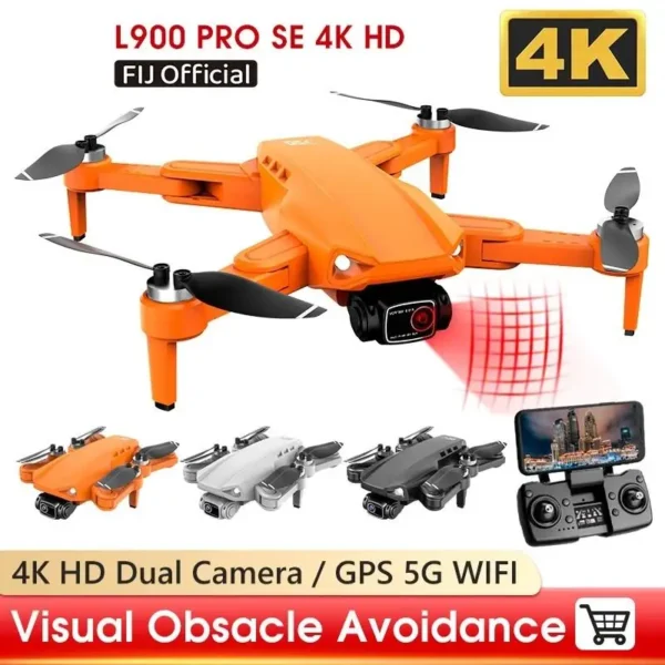 L900 PRO SE 4K HD Dual Camera Drone Visual Obstacle Avoidance Brushless Motor GPS 5G WiFi RC Drone Professional FPV