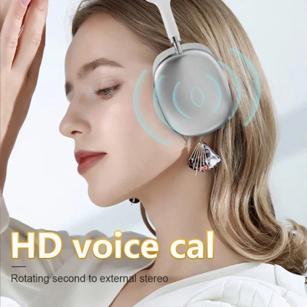 P9 Pro Max Air Wireless Bluetooth Headphones – Noise Cancelling, Mic, Over-Ear Design, Sports Gaming Headset for Apple - Image 5
