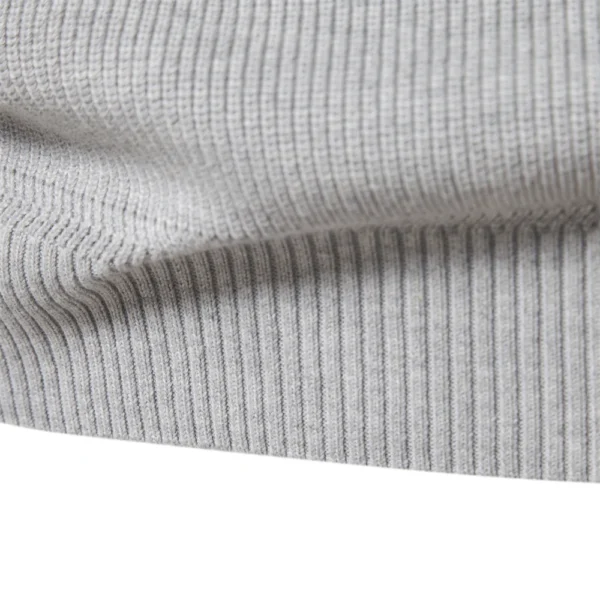 2023 New Autumn Cotton Zipper Cardigans for Men, Casual High Collar Warm Winter Sweaters - Image 6