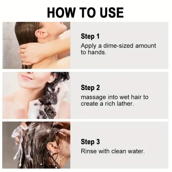 Rosemary Biotin Shampoo Hair Growth Deep Cleansing Scalp Care Oil Control Strengthening Hair Root Shampoo 150ml - Image 2
