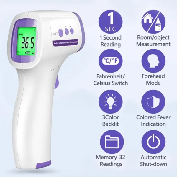 Oximeter Ear Thermometer Health Handheld Inhale Nebulizer Mesh Atomizer Inhaler Nebuliser Inhalator for Adult Kids Nebulizador - Image 3