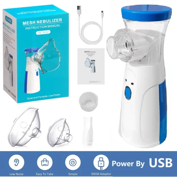 Medical Silent Mesh Nebulizer Handheld Asthma Ultrasonic Inhaler Atomizer For Adults Children Health Care Mini Healthy Humidifie