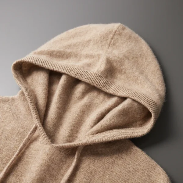 MVLYFLRT Men’s One-Piece Ready-to-Wear Hoodie 100% Merino Wool Knitted Sweatshirt Autumn Winter Casual Large Top Long Sleeved - Image 5