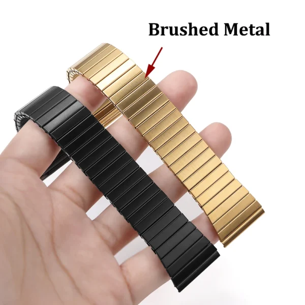 22mm S M L Expansion Watchband Elastic Stainless Steel Watch Strap Women and Men Watch Accessories Belt Metal Stretch Bracelet - Image 5