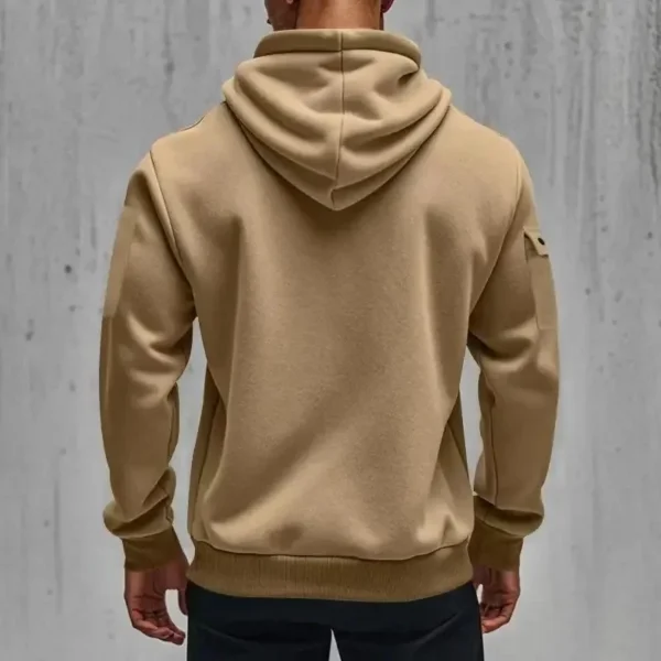 Trendy 2025 Spring Autumn Multi-Pocket Zipper Hoodie for Men, Casual Loose Fit Suit - Image 2