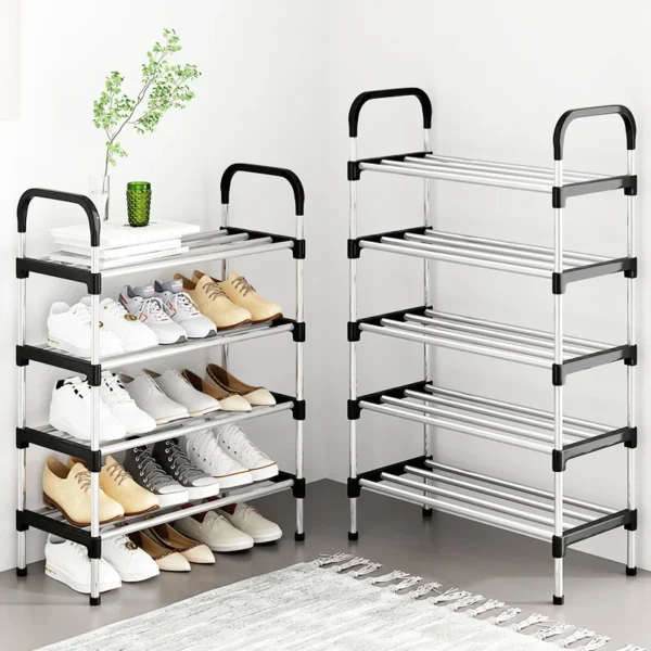 3-7Floor Simple Shoe Rack Multi Layer Dustproof Household Doorstep Shoe Cabinet Storage Space Saving Assembly Of Small Shoe Rack - Image 3