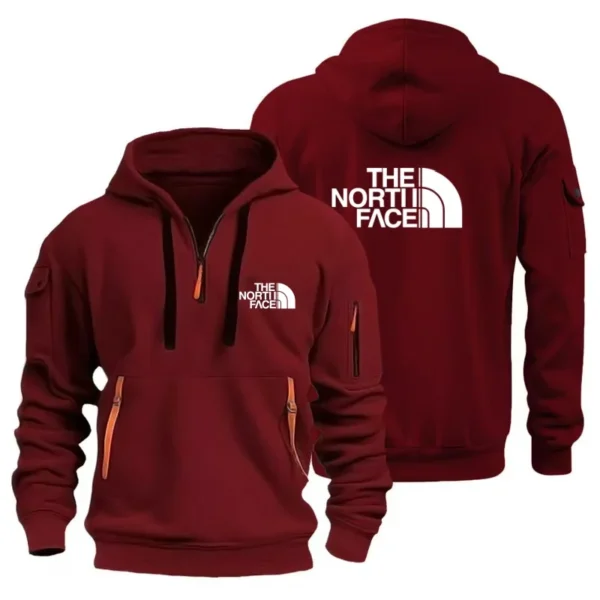 Fashionable spring and autumn 2024 new European size hoodie men's multi-pocket zipper loose casual pullover sweatshirt hoode - Image 3