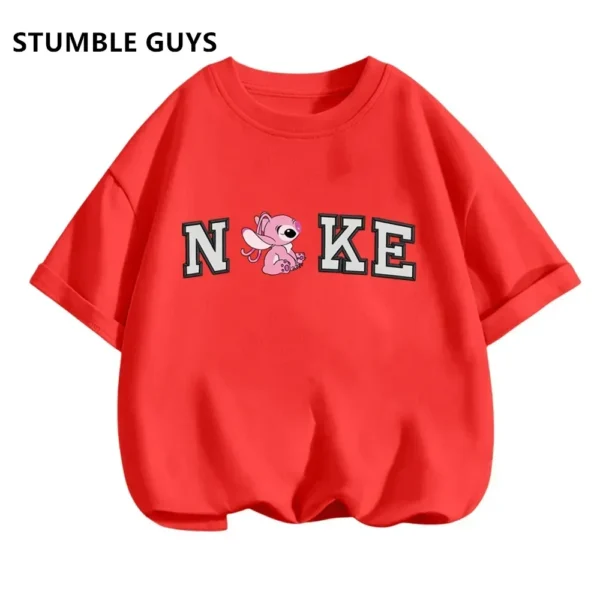Lilo Stitch Trucksuit Kids T-Shirt Kawaii T Shirt Anime Cartoons Children Casual Clothes Tee Shirt Baby Girl Boy Fashion Y2K Top - Image 5