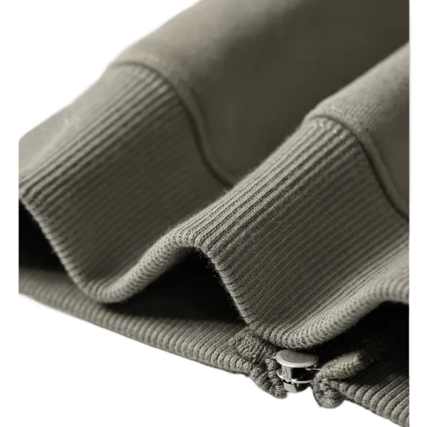 Custom LOGO Velvet Thickened Zipper Sweater Trousers Set for Men and Women, Couple Suit - Image 6