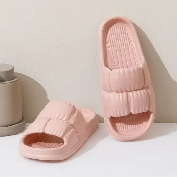 Flower indoor home slippers summer simple anti slip men's and women's lightweight EVA spring cool slippers soft bottom bathroom - Image 4
