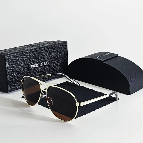 Luxury brands Policer Sunglasses for Men Polarized Sun Glasses Travel Eyewears Classic Pilot Goggle with UV 400 Protection 8480 - Image 3