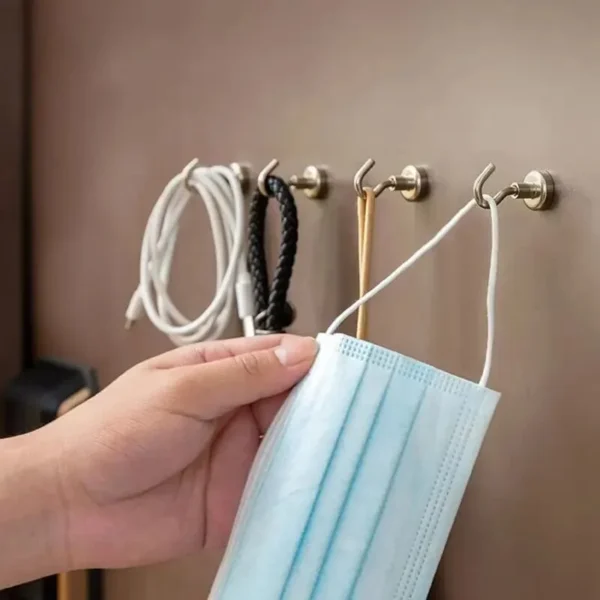 10PCS Strong Magnet Hooks Multi-Purpose Storage Hooks Home Kitchen Bar Storage Hooks Key Storage Hooks Bathroom Hangers - Image 3