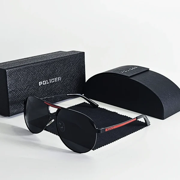Luxury brands Policer Sunglasses for Men Polarized Sun Glasses Travel Eyewears Classic Pilot Goggle with UV 400 Protection 8480 - Image 4