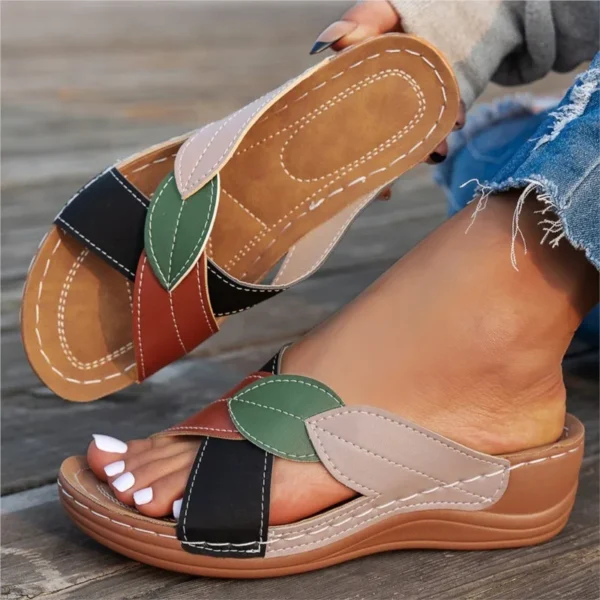 Summer Women Sandals Shoes Party Ladies Shoes Slides Sandals Ladies Wedge Sandals Woman Non-Slip Footwear Women Slippers Female - Image 2