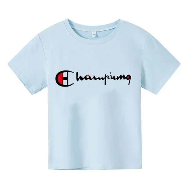 Summer Cotton T-shirt for Boys and Girls Short Sleeves 3-14 Year Old Children's Fashion Casual Printed Clothing Kid T Shirt Tops - Image 4