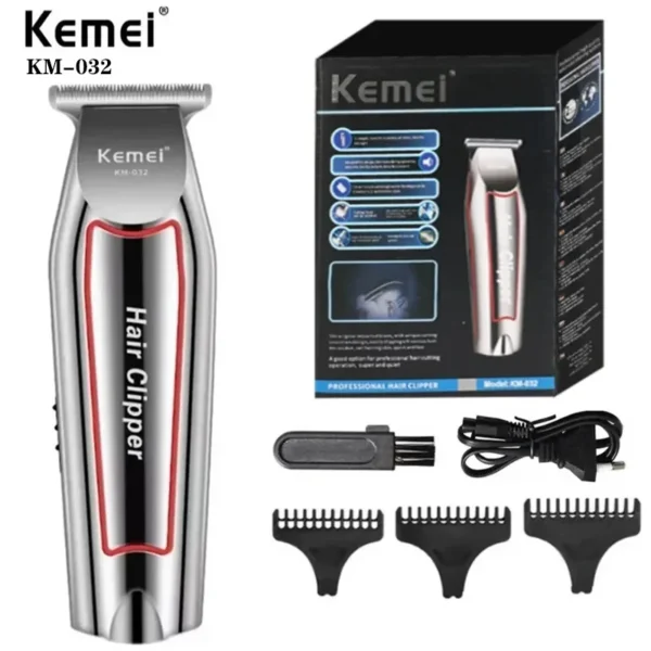 Kemei Professional Hair Trimmer Electric Beard Trimmer For Men Hair Clipper Hair Cutter Machine Haircut Grooming Kit KM-032