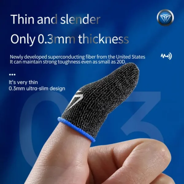 20-Pair Mobile Game Controller Finger Sleeve Sets – Buy 5 Get 5 Free, Anti-Sweat Touchscreen Finger Sleeve for Mobile Games - Image 4