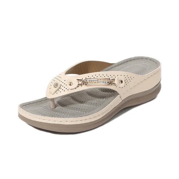 Women's Soft Cushion Flip Flops Thong Sandals Slippers Casual Orthotics Sandals - Image 2