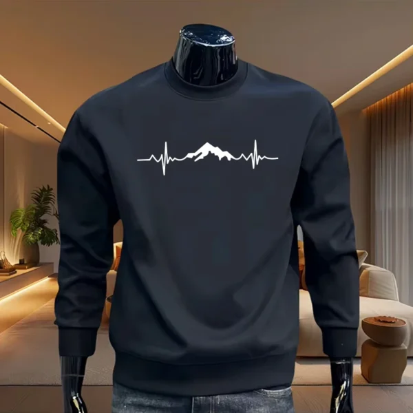 2025 Spring Autumn New Men's Hoodies Casual Sweatshirts Men Hoodies O Neck Pullover Streetwear Solid Tops Fashion Men Hoodies - Image 2