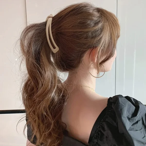 Matte Vintage Banana Clip for Curly Long Straight Short Hair Claw Women Girls Hair Styling Ponytail Holder Hairpin Clamp Grip - Image 3