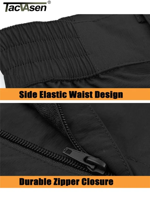 TACVASEN Zip Off Hiking Pants Convertible Shorts Mens Cargo Work Pants Lightweight Breathable Trousers Workwear Outdoor Bottoms - Image 5