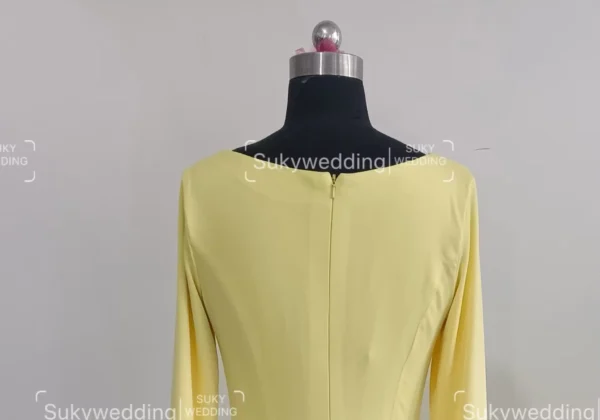 Yellow Flamenco Dress Women Mermaid Prom Dresses Spanish Ruffles Tiered Long Sleeves Evening Formal Party Wear Customized - Image 2