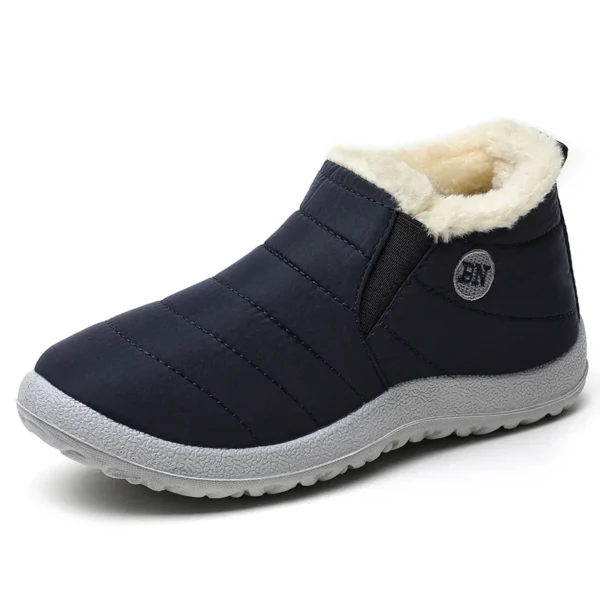Men's Boots Slip On Winter Shoes For Men Ankle Boots Winter Booties For Men Fur Shoes Waterproof Snow Boots Warm Casual Botas - Image 5