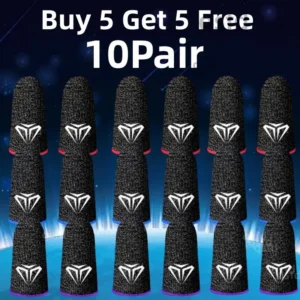 20-Pair Mobile Game Controller Finger Sleeve Sets – Buy 5 Get 5 Free, Anti-Sweat Touchscreen Finger Sleeve for Mobile Games