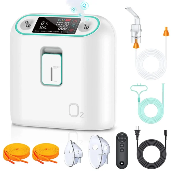 Ziqing Oxygen Concentator Machine 1-8L Flow Adjustable Low Noise Household Health Care Oxygen Generator for Pregnant Women Elder - Image 6