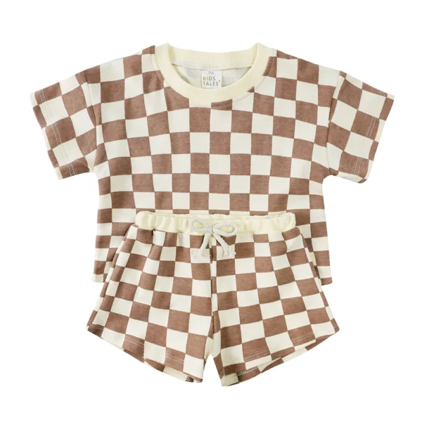 100% Cotton Kids Summer Clothing Sets Children Casual Suit Girls Boys Short Suits Baby Outfits for 1-8years - Image 3