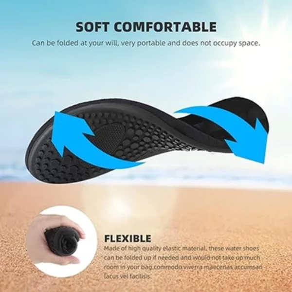 1Pair Quick Drying Water Shoes Non-Slip Breathable Summer Aqua Beach Sandal Flat Shoe Seaside Slipper For Men Women Creek Shoes - Image 3