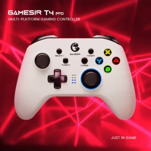 GameSir T4 Pro White Version – Wireless Bluetooth Gaming Controller, 2.4G Gamepad for Switch, PC, Cellphone