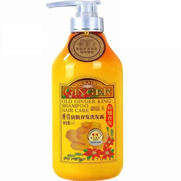 Old Ginger Juice Hair Shampoo Professional Hair Scalp Treatment Oil Control Hair Growth Dense Anti Hair Loss Anti Itching 500ML