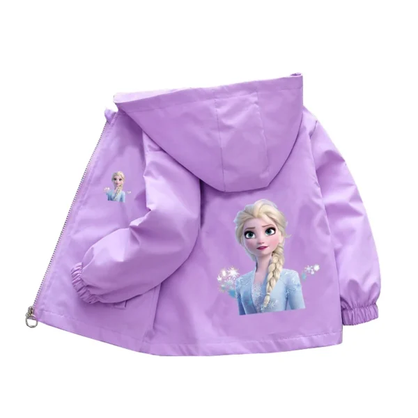 Sanrio Girls Cartoon Kuromi Cinnamoroll Jacket Hello Kitty ‌Princess Coats Spring Autumn Kids Hooded Jackets Casual Outerwear - Image 3
