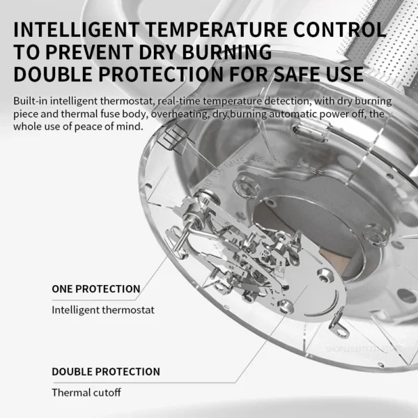 NEW XIAOMI MIJIA Multifunctional Health Pot Electric kettle N1 Household Appliances 800W 304 Stainless Steel Heat Preservation - Image 4