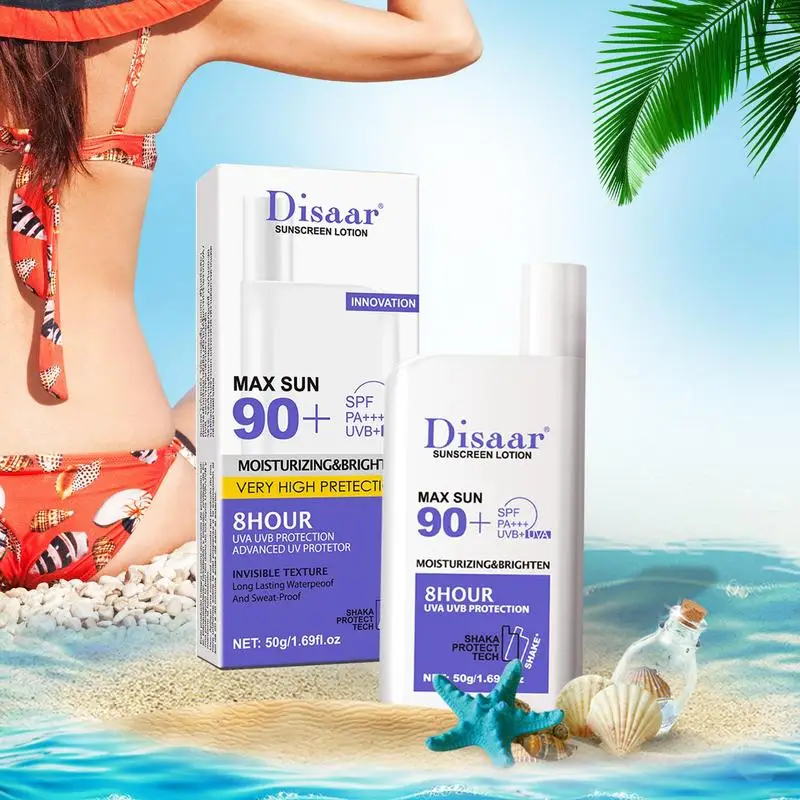 Body Sunscreen SPF 90 Light And Thin Face Sunscreen Light And Thin Moisturizing Cream Body Sunscreen Protects Against UV Rays - Image 3