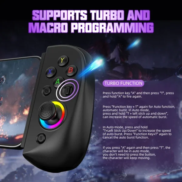 Bluetooth-Compatible Android Gamepad – Telescopic Tablet Game Controller for PC, PS4, Switch, iOS Mobile - Image 6