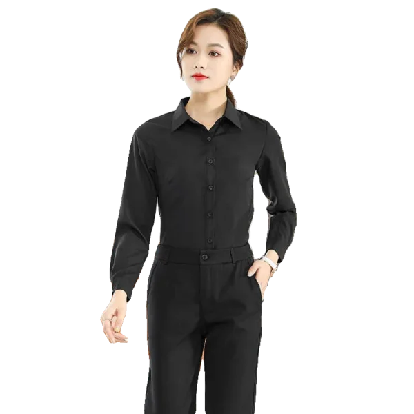 Formal Dress Women Shirt Long Sleeve Blouse New Black Shirt Women Tops 2024 Fashion Women Clothing Basic White Shirts OL Blouses - Image 5